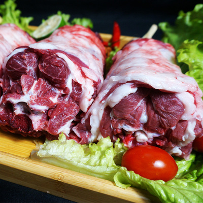 达生源呼伦贝尔生鲜冷冻羊脖子带骨分割